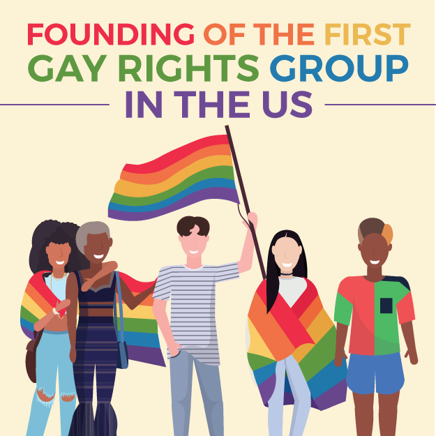 Founding of the First Gay Rights Group in the US